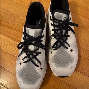 On Running Men's Athletic Shoes in White and Black